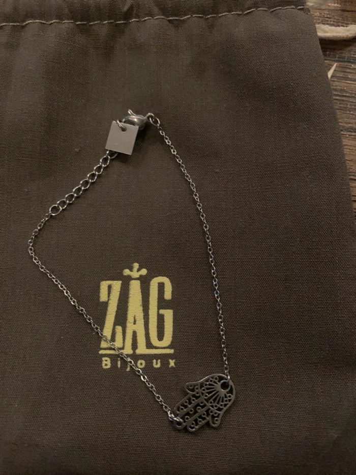 Bracelet Zag bijoux argent main fatma - photo numéro 2