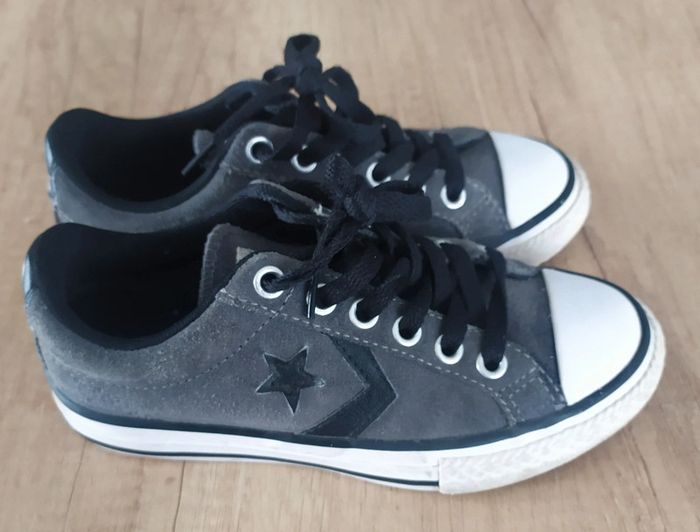 Baskets basses à lacets gris foncé taille 29 Converse - photo numéro 2