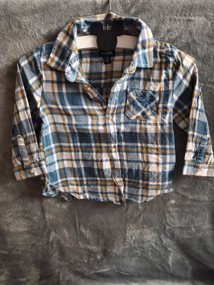 Chemise a carreaux taille 18 mois neuf