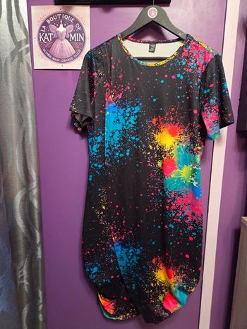 Robe extensible colorée style cache cœur T44 Shein curve