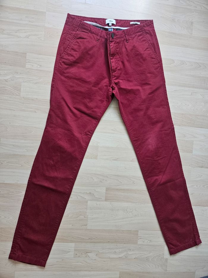 Pantalon chino rouge Jules