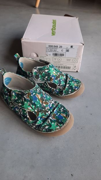 Chaussons pattes de chat vertbaudet 27 garcon mixte souples #presquepiednu