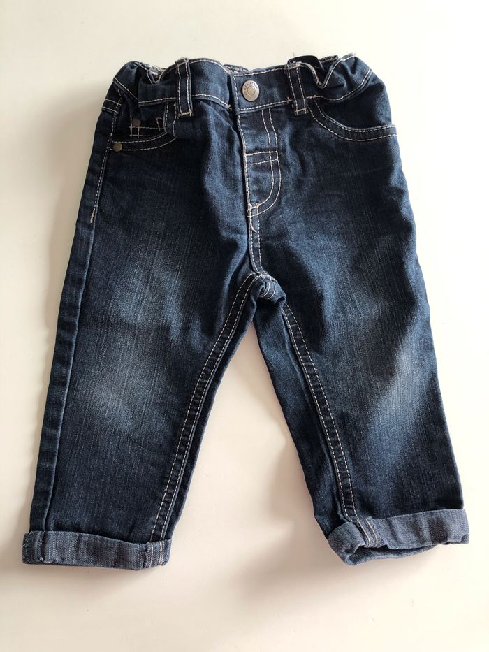 Jean bébé avec revers 12 mois
