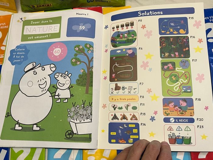Kit panini albums + sachets de stickers Peppa Pig neufs scellés - photo numéro 9
