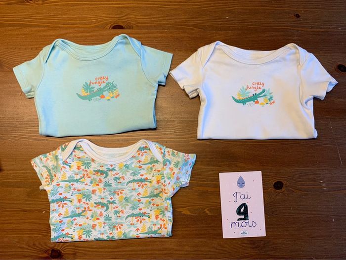 Lot de 3 bodies manches courtes - photo numéro 2