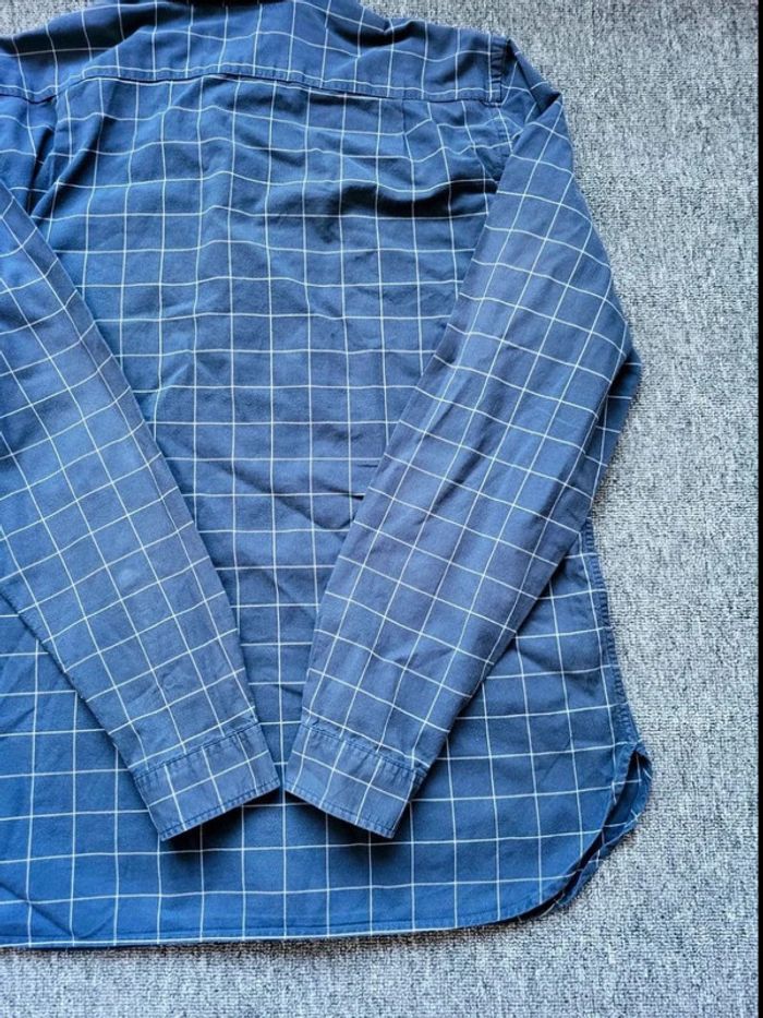 Chemise Lacoste Bleu à Carreaux Blanc - Manches Longues - Taille L - 100 % Coton - photo numéro 12