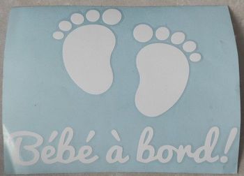 Étiquette voiture "bébé à bord"