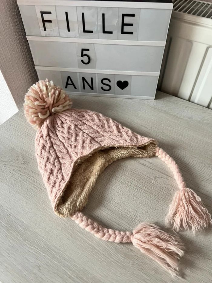 Bonnet chaud doublé 4-5 ans