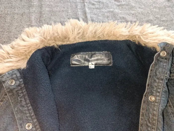 Blouson en jean, doublé, col fourrure, Confetti, 6 ans - photo numéro 4