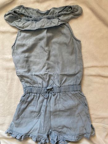 Combi-short en jean léger