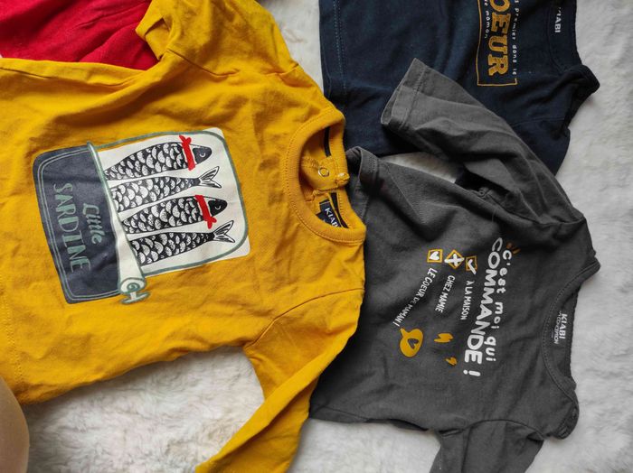 Lot tee shirt manches longues 1 mois - photo numéro 3