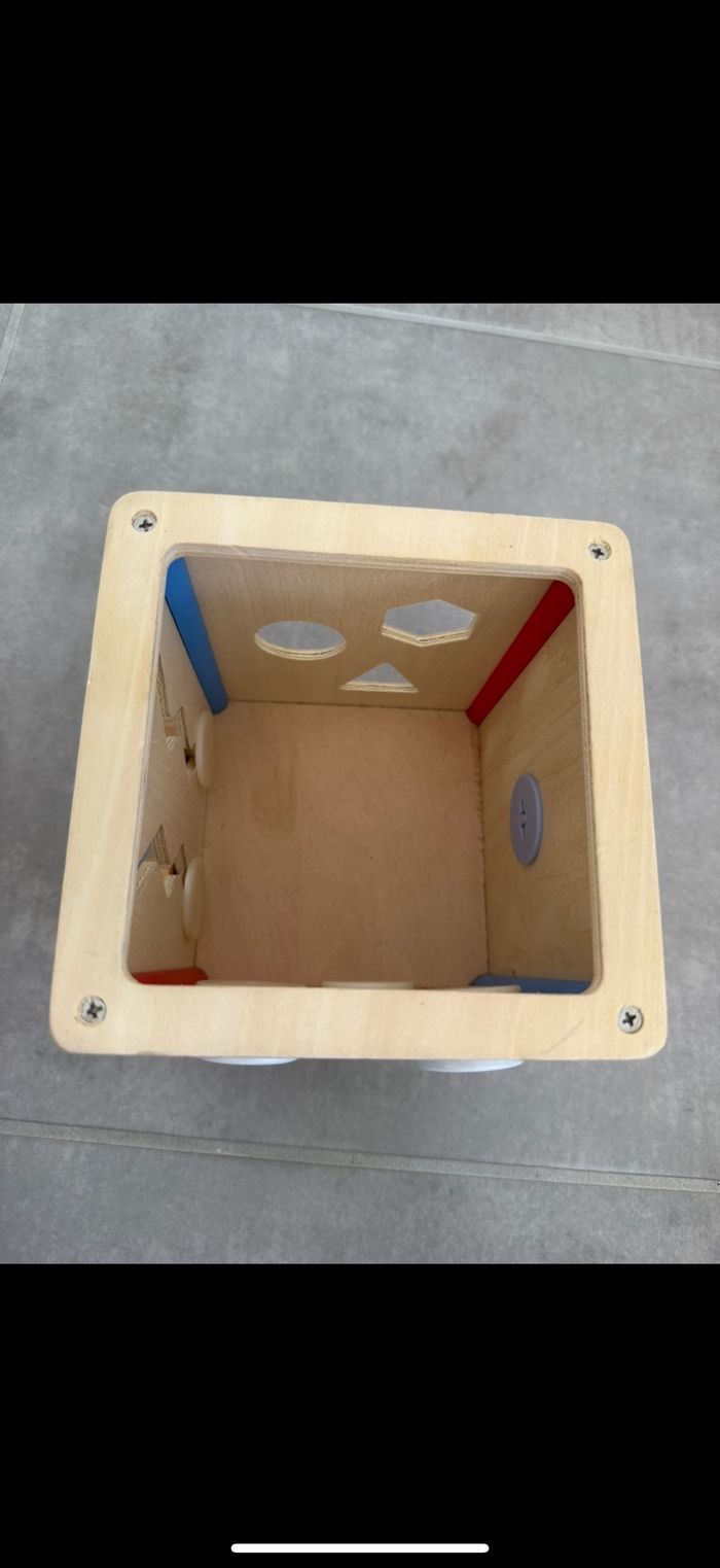 Cube activité en bois avec boulier - photo numéro 8