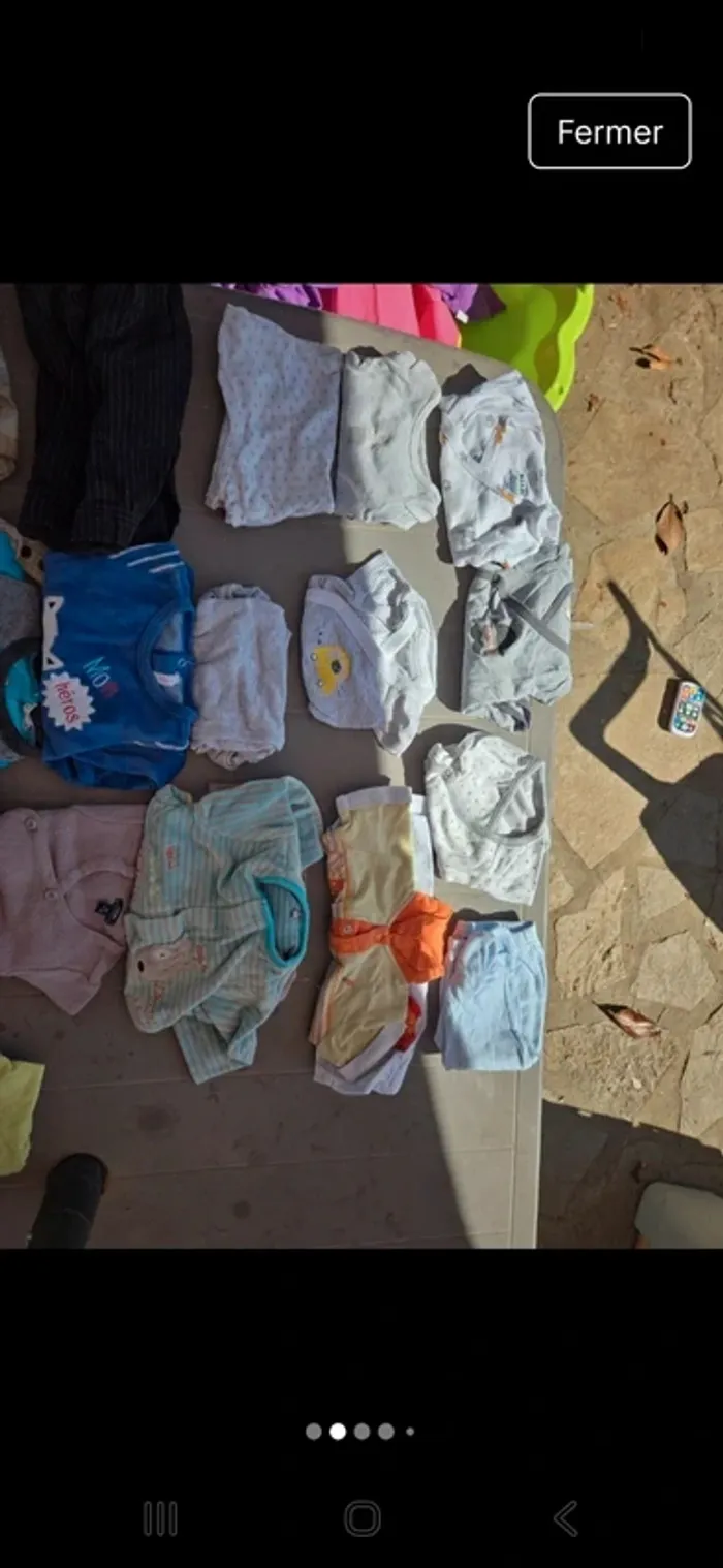 Gros lots de vêtements 1 mois garcon - photo numéro 2