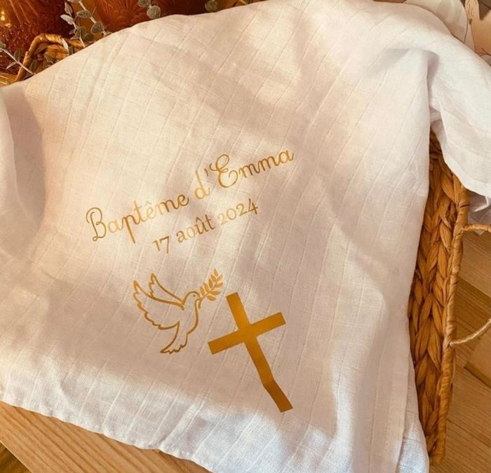 Chale / étole pour baptême