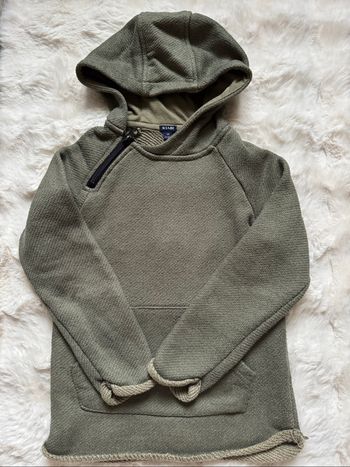 👕pull à capuche - garçon 6 ans - Kiabi - kaki - bon état
