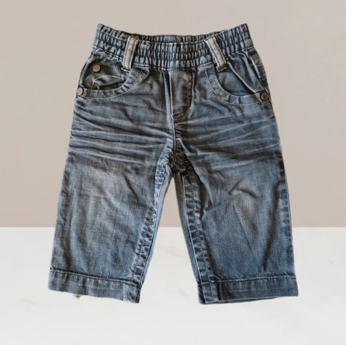 Superbe jeans gris - IKKS - Taille 6 mois - photo numéro 2