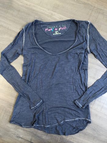 T shirt manches longues gris undiz taille S