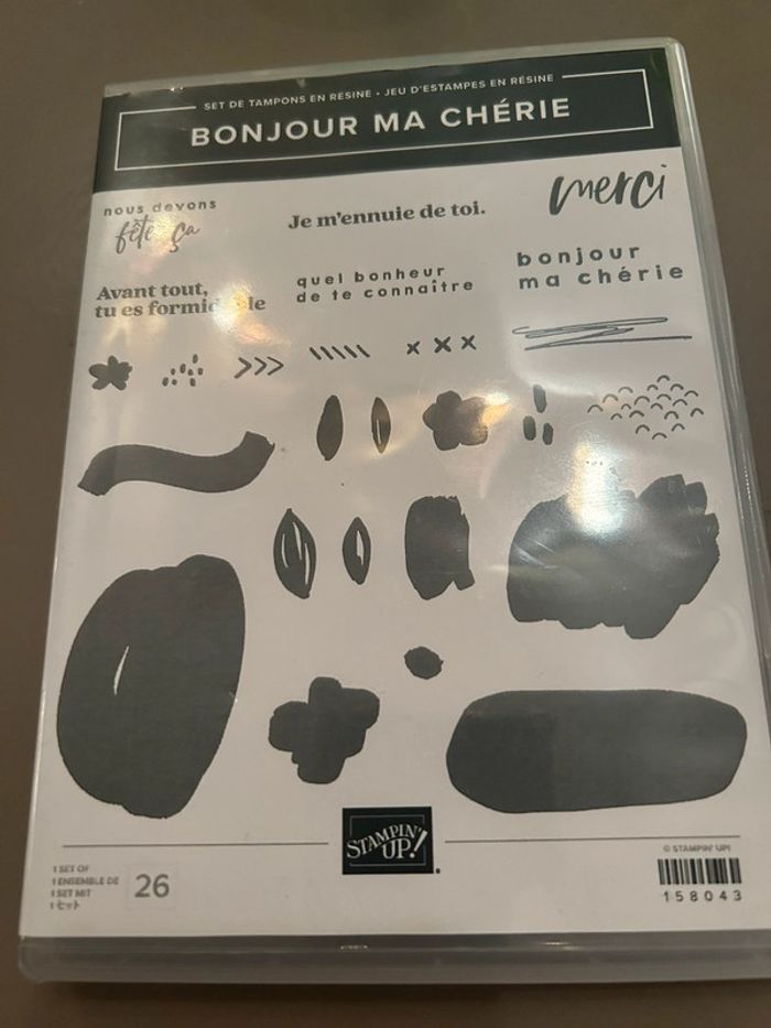 Tampons Stampin’up! Neufs Bonjour ma chère