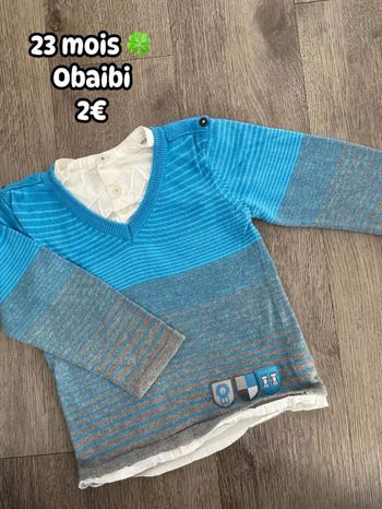 Pull 🍀 23 mois 🍀 Obaibi