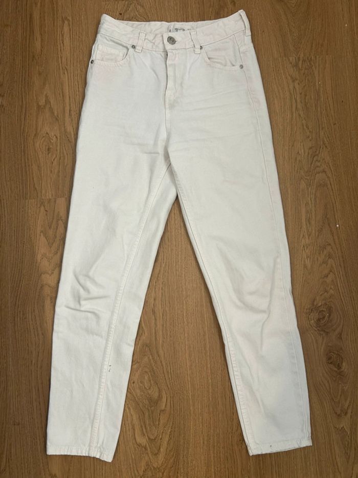 Jean blanc slim mom Mango - photo numéro 4