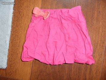 Jupe boule fuschia fille, Vertbaudet, taille 3 ANS