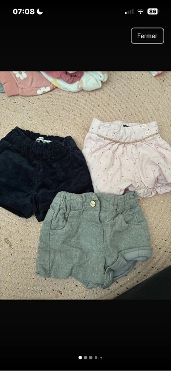 Lots de short taille 3 mois très bon état