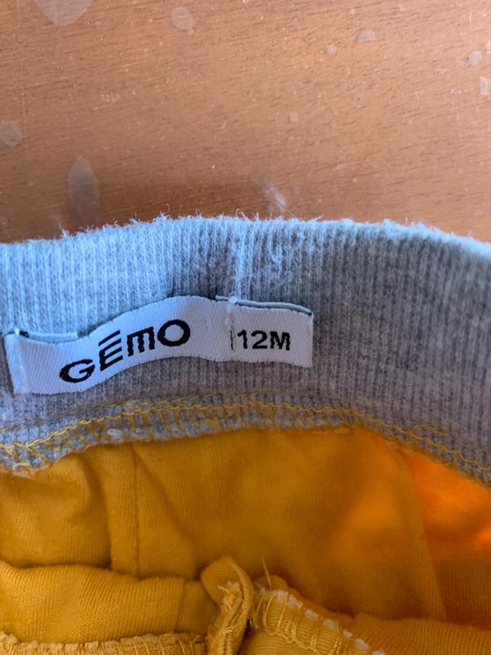 Pantalon cargo jaune 12 mois Gémo - photo numéro 3