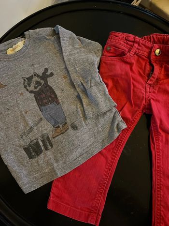 Jean et teeshirt 18 mois jacadi
