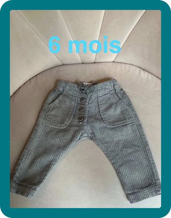 Pantalon velours grosses côtes 6 mois - Emile et Ida