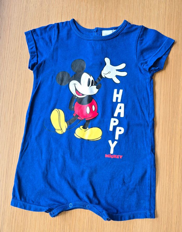 Barboteuse grenouillère Mickey 18 mois