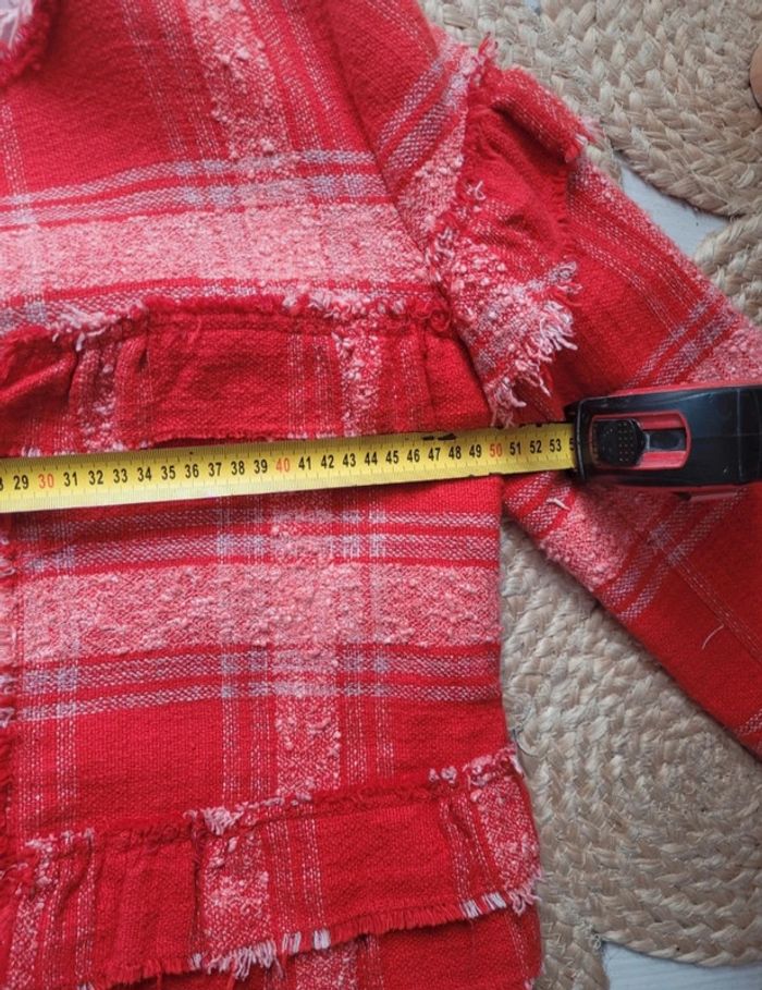 🌼 Veste femme taille L , Zara (Rouge/blanc) 🌼 - photo numéro 10