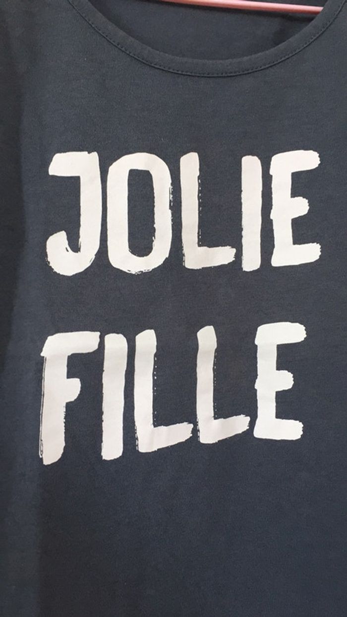 T shirt « jolie fille » 4 ans - photo numéro 2