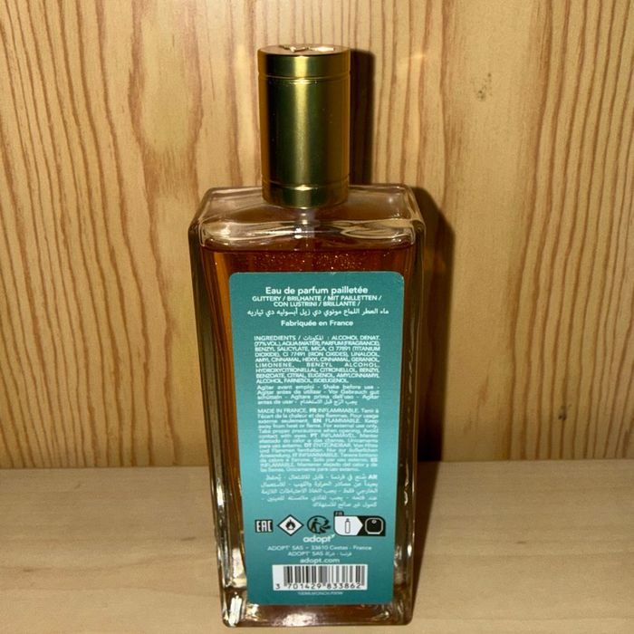 Eau de parfum pailleté Adopt’ Monoï des îles absolue de Tiaré. Neuf. Scellé. - photo numéro 2
