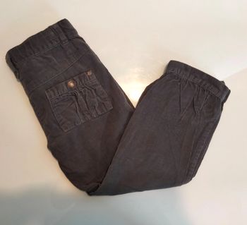 Pantalon velours gris - kid kanai - 4 ans