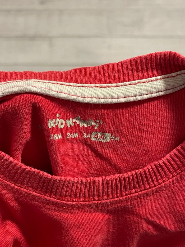 Kiabi - t shirt - Rouge - 4 ans - photo numéro 4