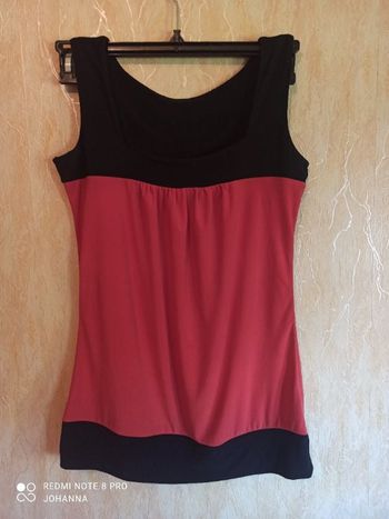 Débardeur rouge noir