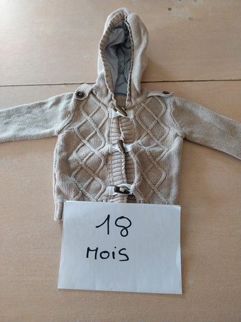 Manteau en laine beige kimbaloo