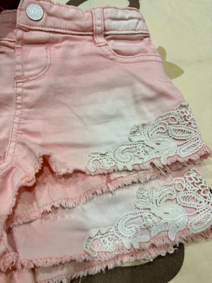 Shorts rose jumelles 4/5ans - photo numéro 3