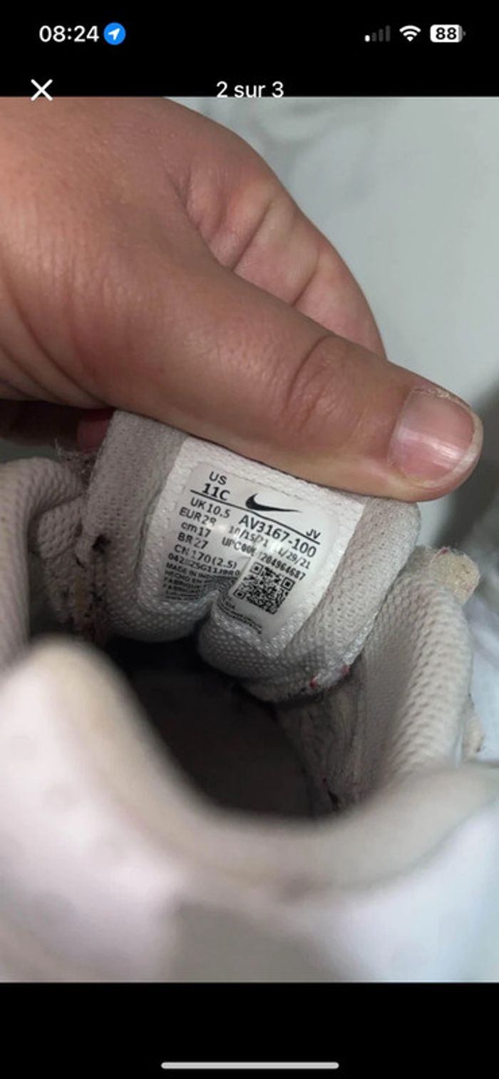 Lot basket Nike pointure 28 - photo numéro 3