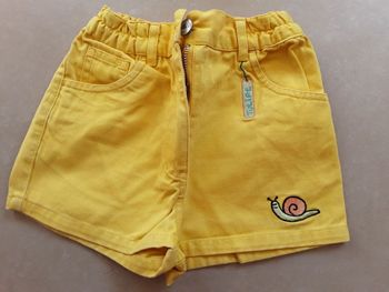 Short été jean jaune fille KIABI en 3 ans TBE