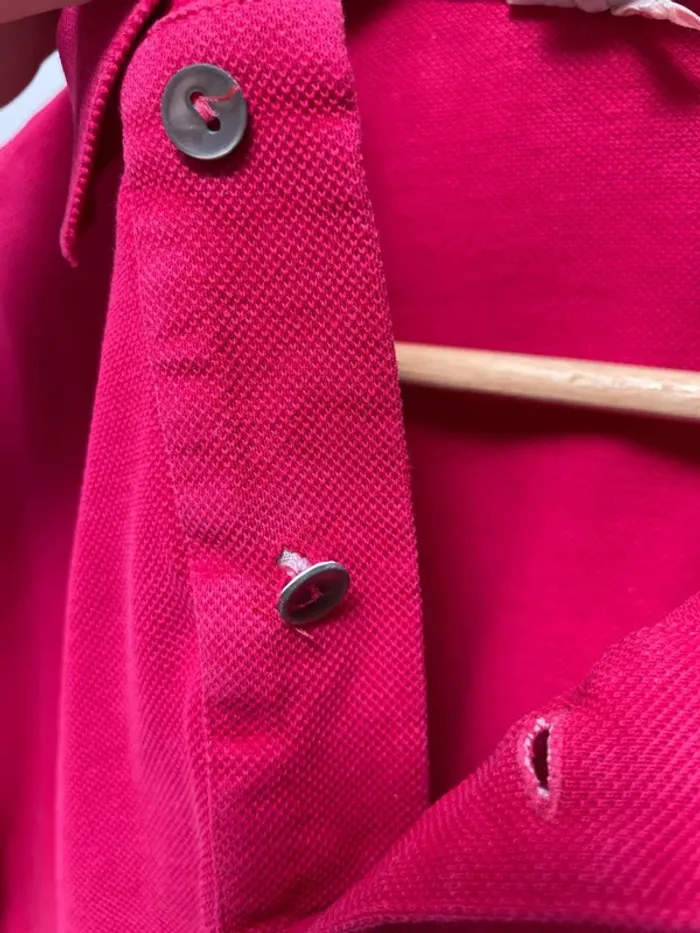 Polo framboise Lacoste vintage manches courtes taille 5 homme Made in France 🇫🇷 - photo numéro 10