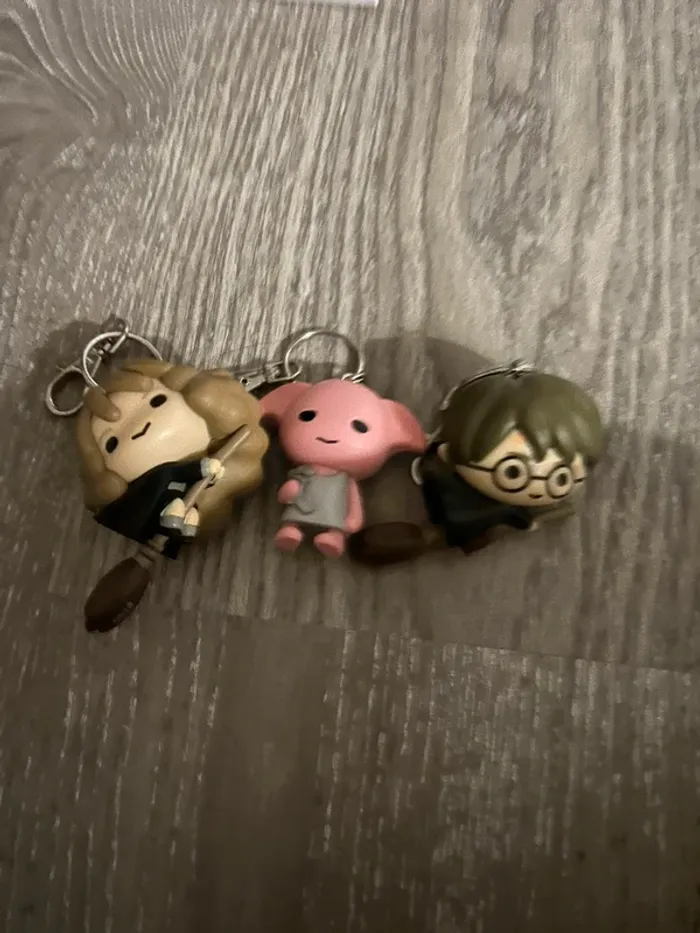 Lot de 3 porte-clés Harry Potter