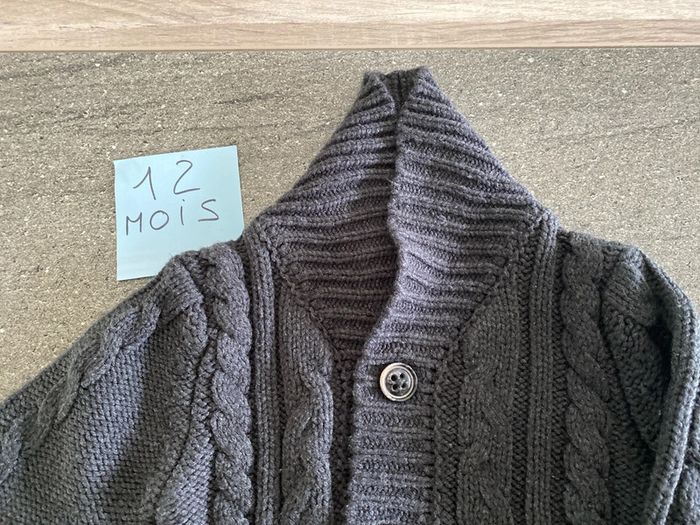 Gilet gris foncé 12-18 mois - photo numéro 2