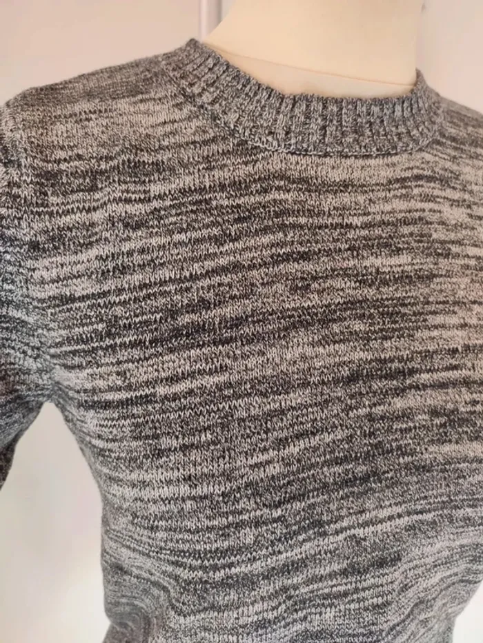 Crop top haut court gris chiné forever 21 très bon état taille M - photo numéro 2