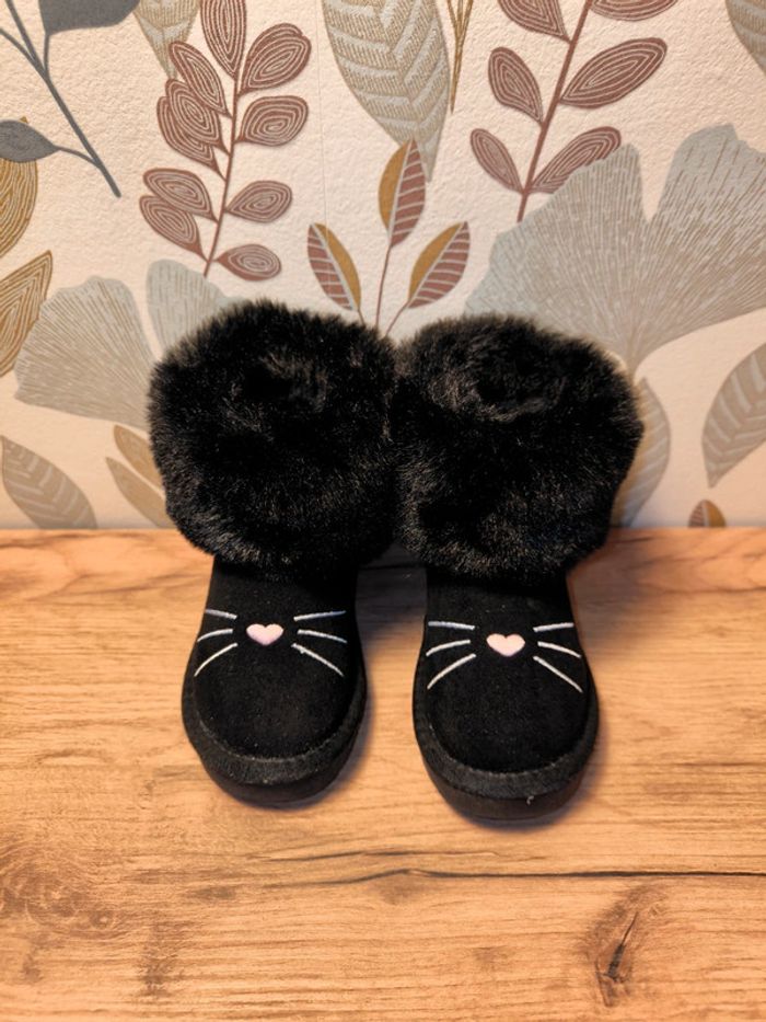 Bottes fourrées noir chat 23 - photo numéro 2
