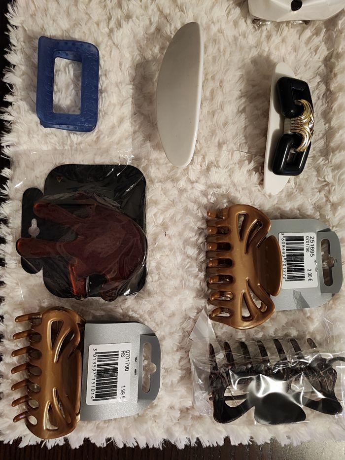 Lot de 14 pinces et barettes cheveux fille - photo numéro 3