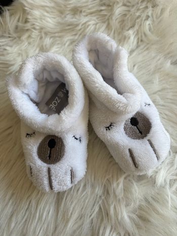 Chaussons bébé tout doux – 0/6 mois 🤍