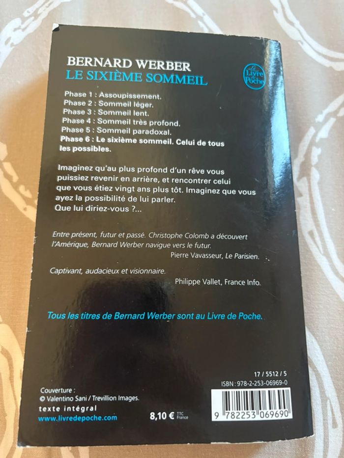 Livre le sixième sommeil de Bernard Werber - photo numéro 2
