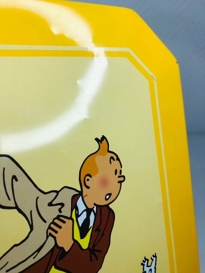 Boite à biscuit en métal Tintin vintage - photo numéro 8
