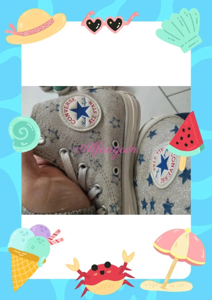 Baskets converse all star argentées 31 - photo numéro 13